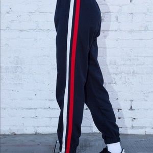 John galt navy zari sweatpants with stripes!